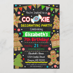 Christmas Cookie Decorating Party Invitation