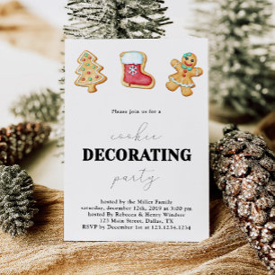 Christmas Cookie Decorating Party Invitation