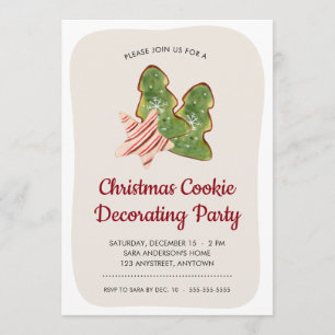 Christmas Cookie Decorating Party Invitation