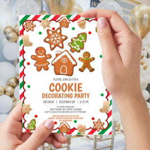 Christmas Cookie Decorating Party Invitation flyer