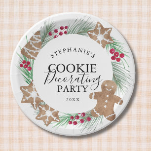 Christmas Cookie Decorating Party  Paper Plates