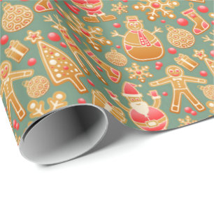 Christmas Cookie Design Holiday Wrapping Paper