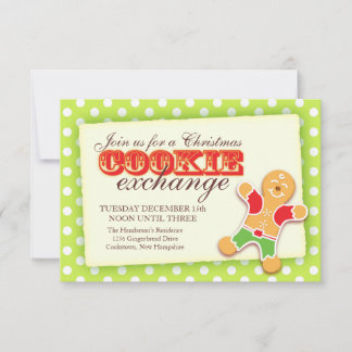 Christmas Cookie exchange & etiquette invitation