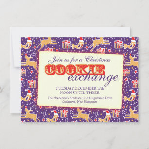 Christmas Cookie exchange & etiquette invite