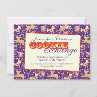 Christmas Cookie exchange & etiquette invite