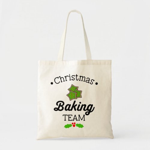 christmas cookie exchange ginger snap baking team tote bag