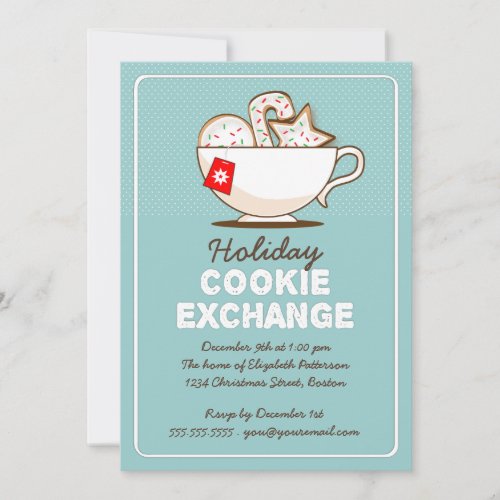 Christmas Cookie Exchange Holiday Party Invitation