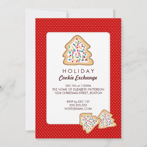 Christmas Cookie Exchange Holiday Party Invitation