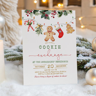 Christmas Cookie Exchange Holiday Party Invitation