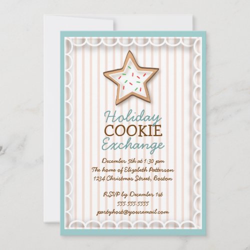 Christmas Cookie Exchange Holiday Sweet Invitation