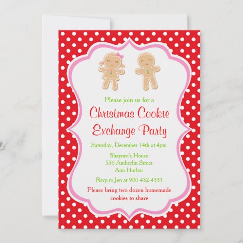 Christmas Cookie Exchange Invitation