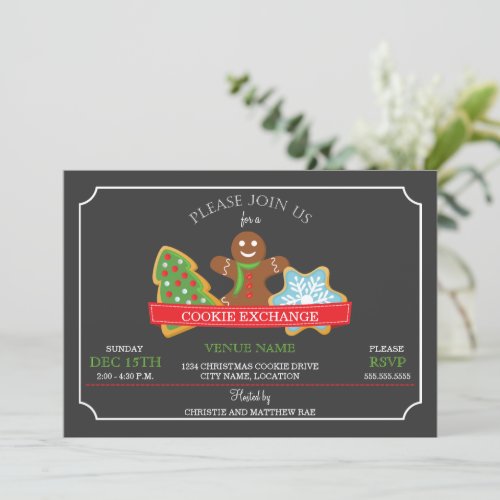 Christmas Cookie Exchange Invitation