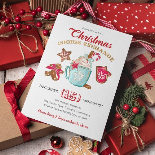 Christmas Cookie Exchange Invitation