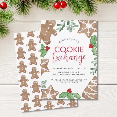 Christmas Cookie Exchange Invitation