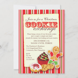 Christmas Cookie exchange invitation