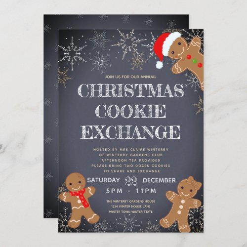 Christmas Cookie Exchange Invitation