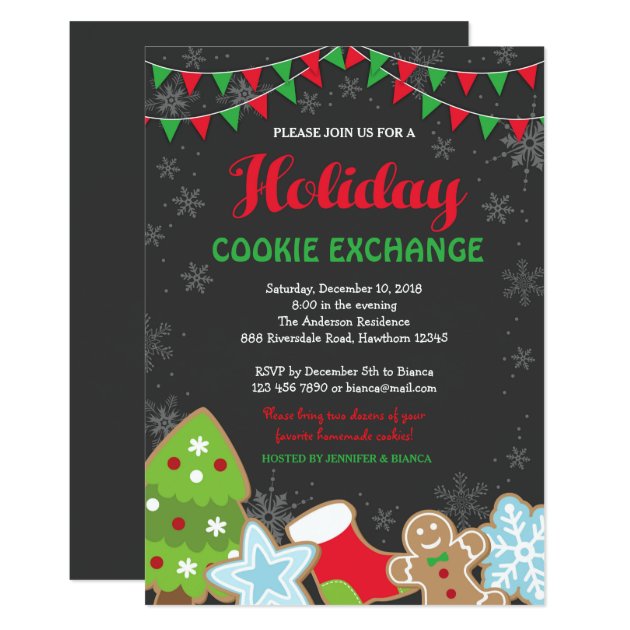 Christmas Cookie Exchange Invitation / Cookie Swap
