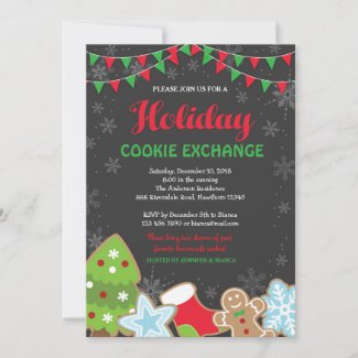 Christmas Cookie Exchange Invitation / Cookie Swap