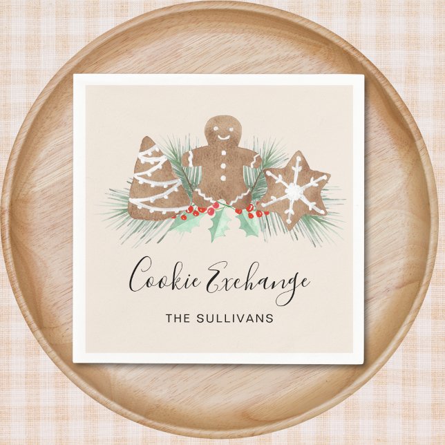 Christmas Cookie Exchange Napkins (Creator Uploaded)