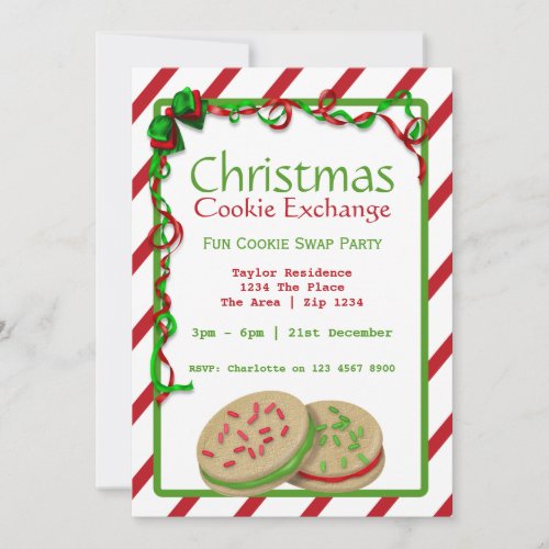 Christmas Cookie Exchange Party Invitation