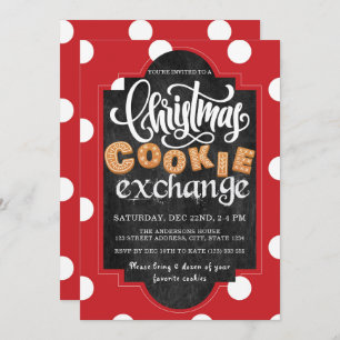 Christmas Cookie Exchange Party Invitation