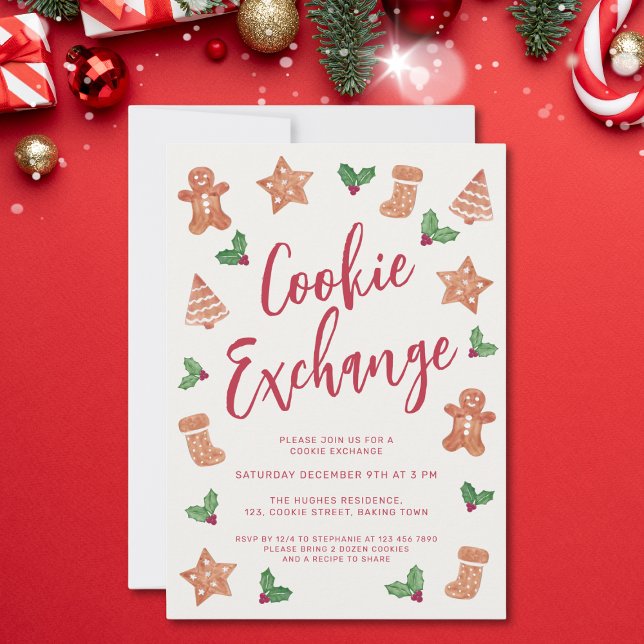 Christmas Cookie Exchange Party Invitation (Creator Uploaded)
