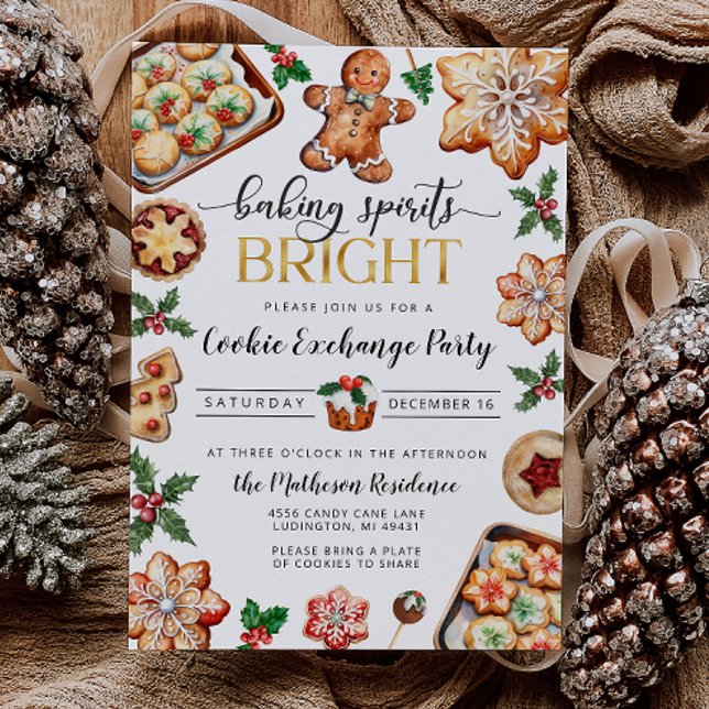 Christmas Cookie Exchange Party Invitation (Christmas Cookie Exchange Party Invitation
)