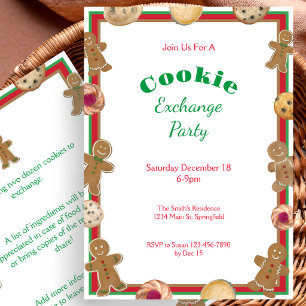 Christmas Cookie Exchange Party Invitation