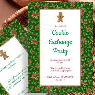 Christmas Cookie Exchange Party Invitation