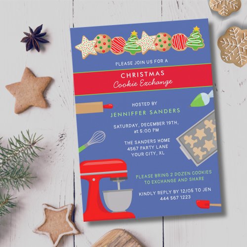 CHRISTMAS COOKIE EXCHANGE PARTY INVITATION