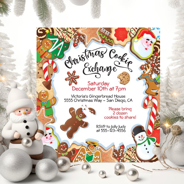 Christmas Cookie Exchange Party Invitation (Creator Uploaded)
