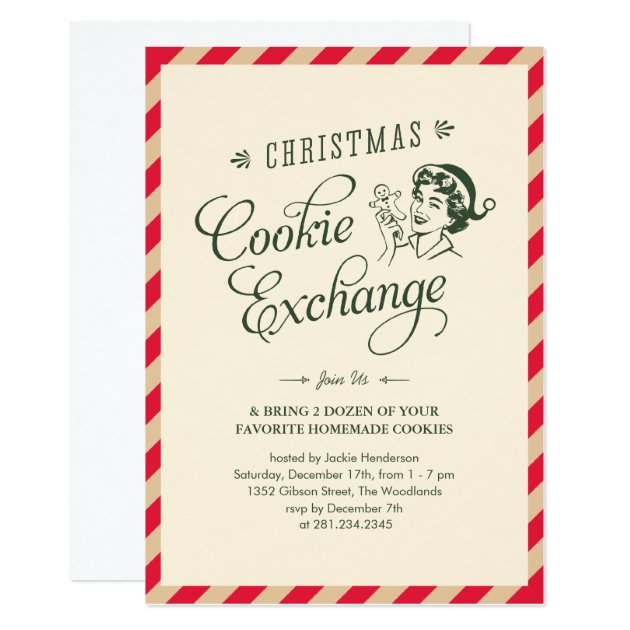 Christmas Cookie Exchange Party Invitations