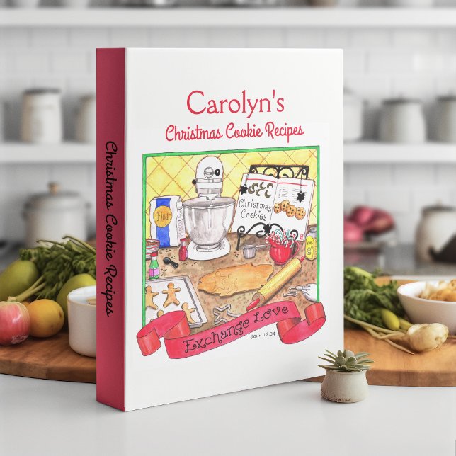 Christmas Cookie Exchange Recipes Personalized Mini Binder (Creator Uploaded)