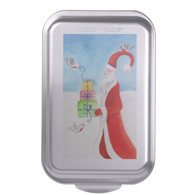 Christmas Cookie Exchange snap on cake tin Cake Pan (Front Vertical)