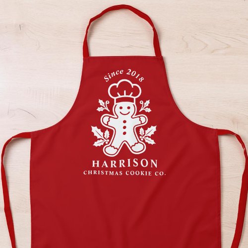 Christmas Cookie Family Holiday Baking Apron