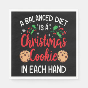 Christmas Cookie Funny Xmas Holiday Gift Napkins