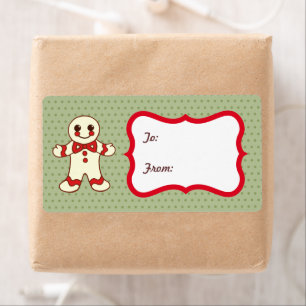 Christmas Cookie Gift Tag Labels