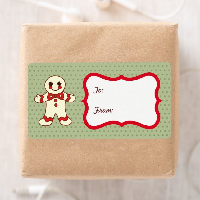 Christmas Cookie Gift Tag Labels (Insitu)