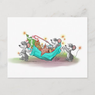 Christmas Cookie Heist Holiday Postcard