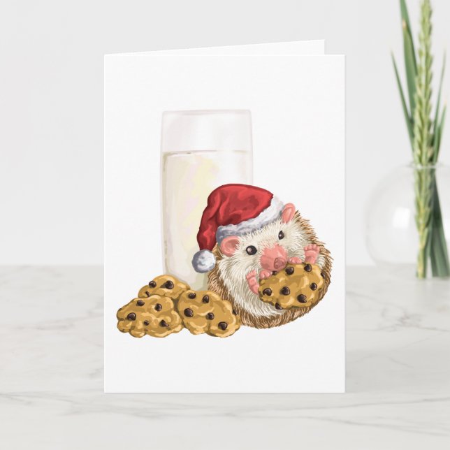 Christmas Cookie Hog Holiday Card (Front)