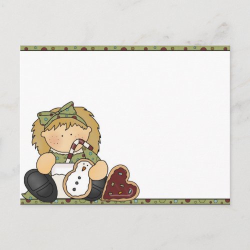 Christmas Cookie Holiday Postcard