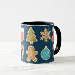 Christmas Cookie Icons   Gingerbread  Mug