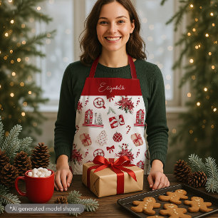 Christmas Cookie Matching Family Apron