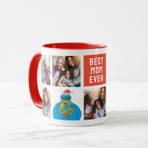 Christmas Cookie Monster  Mom _ Photo Collage Mug