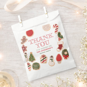 Christmas Cookie Onederful First Birthday Party Favor Bag