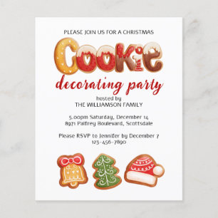 Christmas Cookie Party Invitation