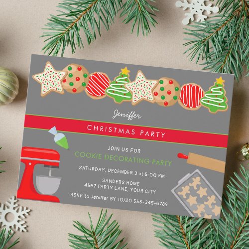 CHRISTMAS COOKIE PARTY INVITATION