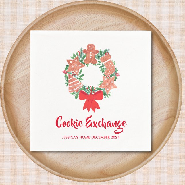 Christmas Cookie Party Napkins (Creator Uploaded)