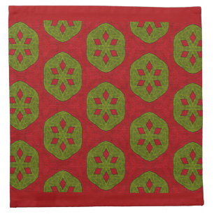 Christmas Cookie Pattern Cloth Napkin