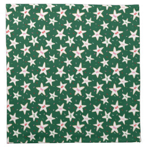 Christmas Cookie Pattern Cloth Napkin